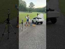BTS MINI CYBER TRUCK VS CARTER SHARER🚒🚀 #cybertruck #funny #comedy #shorts #usa