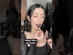 Vampy Lip Unearthly Villain Lipliner + MOB M111 Cream Clay + LH Cosmetics Wine Latex Gloss #lipcombo