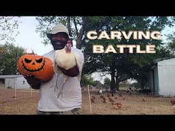 Chicken Carving Pumpkin Contest