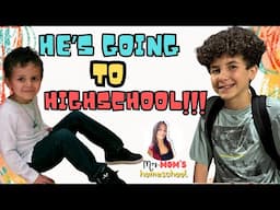 “I Can’t Believe He’s Starting High School! Homeschool Update + My Prep Plan”