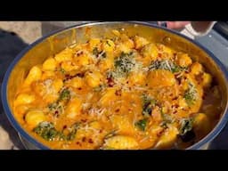 Winter Camping Recipe - Creamy Gochujang Gnocchi with Speck & Kale | Anaconda Stores