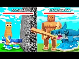 Hice Trampas con Italian Brainrot ILEGALES en la Batalla de Mobs en Minecraft