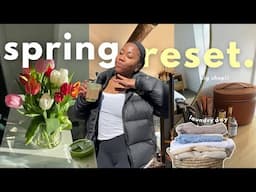 Spring Reset w/ me 🌸 I CHOPPED OFF MY HAIR!! deep cleaning my room & closet declutter
