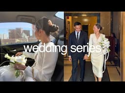 WEDDING SERIES | our civil ceremony, prepping for the wedding (nails, facial), veil shopping