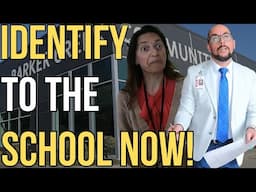NO 4TH AMENDMENT AT SCHOOL! - IDENTIFY TO THE GOVERNMENT!