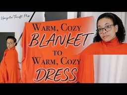 Making a Dress out of a Blanket | Quick 'Mia Dress' Sewalong | Upcycling