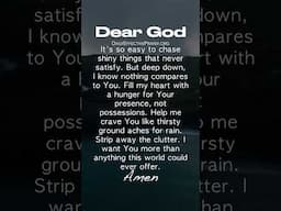 Powerful Daily Morning Prayer To Begin Your Day | Nothing Satisfies Like God