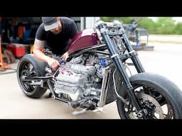 Man uses Diesel Car Engine to Build a Monster Bike | Start to Finish by @belaruscustoms