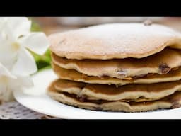 Tortitas o pancakes con chips de chocolates
