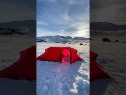 Solo winter hiking and wild camping in Norway. April 1, 2025 #mountainlife #mountainlovers