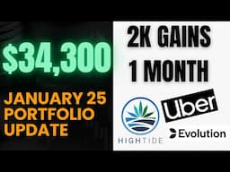The Largest Month of GAINS EVER in My Dividend Growth Portfolio! January 25 Update