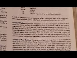 Pearl of Wisdom In AD&D