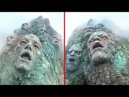 Drone Makes Chilling Discovery In Canyon, No One Is Supposed To See This