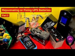 Reviving UPS Batteries is Possible and fairly Easy!!