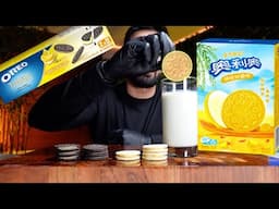 golden oreos mango pomelo sago and crispy lemon cheesecake | mukbang asmr (no talking)