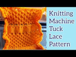 knitting Machine Tuck Lace Pattern
