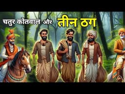 🔴 चतुर कोतवाल और तीन ठग ।  Hindi Moral Story  | कहानियाँ I | Cartoon Moral kahani। bedtime story