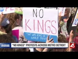 Metro Detroiters join 'No Kings' protests across the area