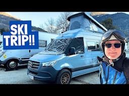 Off to the Alps !!!  - Epic Ski Adventure Begins in our Hymer Campervan! Bourg St Maurice + Les Arcs