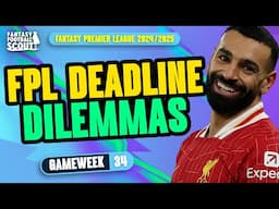 FREE HIT SPECIAL! | FPL DEADLINE DILEMMAS GW34 💥 | PRAS & MO'S | Fantasy Premier League Tips 2024/25