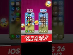 iOS 26 vs iOS 18: Before vs After 🧭🤯 | #ios18 #ios26 #ios18vsios26 #iosfeatures #wwdc2025