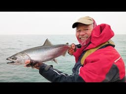 Salmon fishing on Lake Ontario