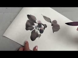 Simple Chinese Painting Lesson Camellia Two Ways (Ink and Color)
