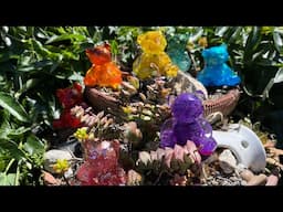 Which color? All of them! Crystal Resin Rainbow Teddybear Party + 3 Helpful Tips to Save Resin!