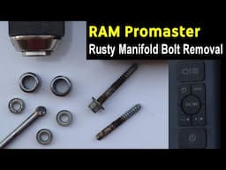 RAM Promaster Pentastar V6 How to Remove Rusty Intake Manifold Bolts - Its Easy!