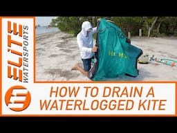 How to Drain and Rinse a Waterlogged Kite Bladder 💦 | Kiteboarding Gear Care