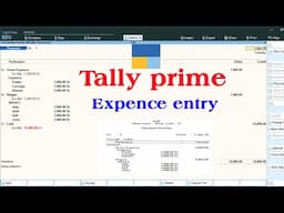 tally prime | payment entry in tally prime | expenses entry in tally prime