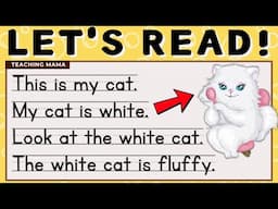 LET'S READ! | PRACTICE READING SIMPLE PARAGRAPHS FOR KIDS | LEARN TO READ ENGLISH | TEACHING MAMA