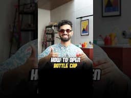 How to Open a Bottle Cap 😳😅 #shorts #tutorial