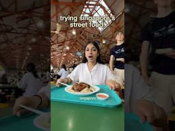 trying STREET FOOD of singapore!🍛😍 #trending #shorts
