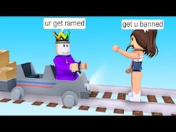 I used Train BUT i go FAST on Roblox Cart Ride