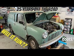 WILL IT RUN AFTER 25 YEARS OFF THE ROAD? Classic Mini Van Restoration