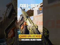How to Get the EXCLUSIVE Gilded Thorn Camo in BO6...