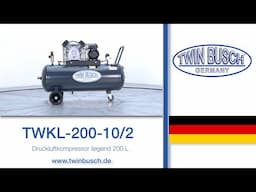 TWKL-200-10/2: Druckluftkompressor liegend 200 L von TWIN BUSCH®