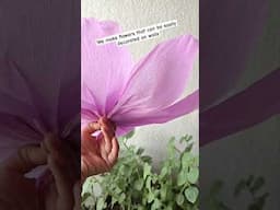 42 cms Giant Crepe Paper poppy Flowers for room decor,Handmade flores de papel DIY@PaperSaiarts