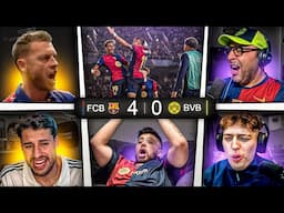 LAS MEJORES REACCIONES AL BARCELONA 4-0 DORTMUND 😯🔥DAVOO , GERARD ROMERO, EL CHIRINGUITO, LA COBRA
