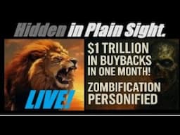 LIVE! (ONE TRILLION IN STOCK BUYBACKS!) MARKET MANIPULATION AND ZOMBIFICATION PERSONIFIED. Mannarino