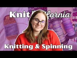 A week of knitting & spinning - Knit California Vlog February 2025