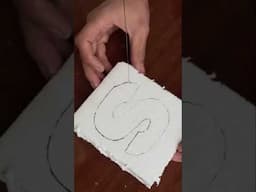 Foam plastic letter S