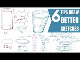 6 TIPS to Draw Better Sketches (for Beginner Designers) | Industrial Design Sketching