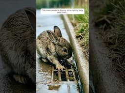 This man saved a bunny on a rainny day and then...