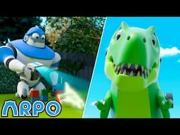 How Did This Happen? The Dino Story 🦖 ARPO The Robot | Robot Cartoons for Kids | After School Club