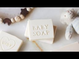 Making super gentle natural baby soaps👼  2 extra nourishing creamy milk soap recipes🩵