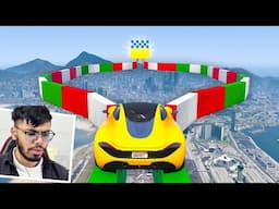 Slippery Car Parkour 324.211% People Slip And Fall in Water in This GTA 5 Race!