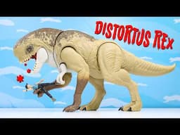 Jurassic World Rebirth Distortus Rex Rumble 'n Rampage Mattel Dinosaur Figure Review