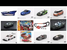 New Hot Wheels F1 Trackset, New Casting Hot Wheels Bat Boat, Mansory SF90, Mini GT Pre Order